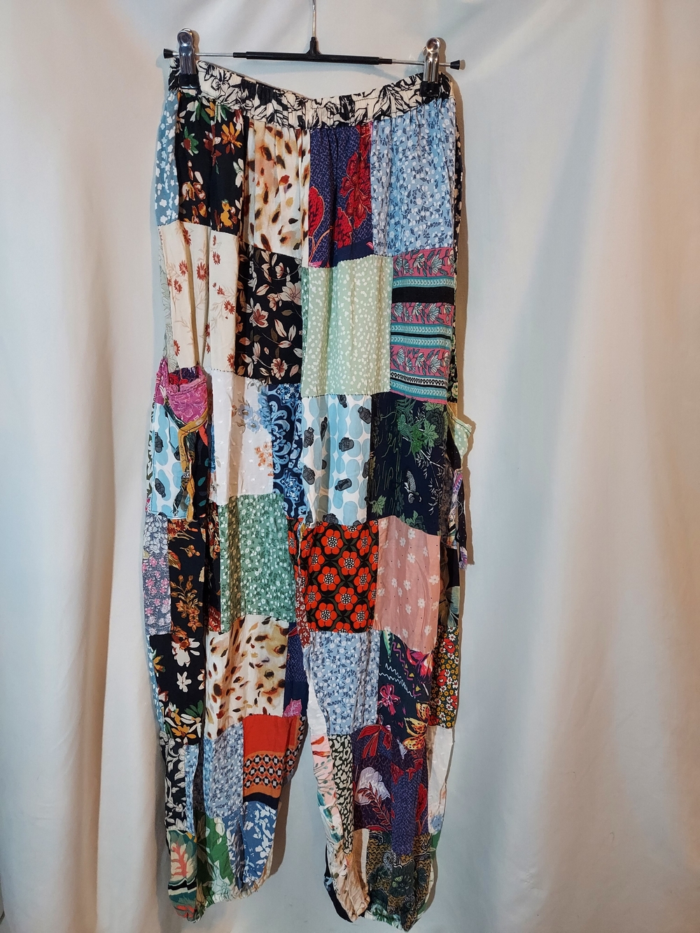 VTG Style Patchwork Harem Pants Boho Hippie Festival Joggers